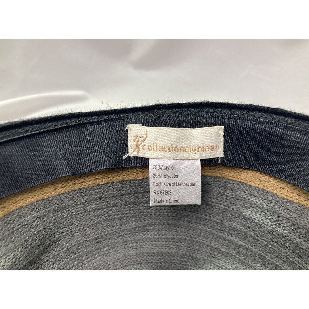 Collection Eighteen Women’s Knit Floppy Ribbed Sun Hat Sunday Glam O/S - Picture 5 of 5